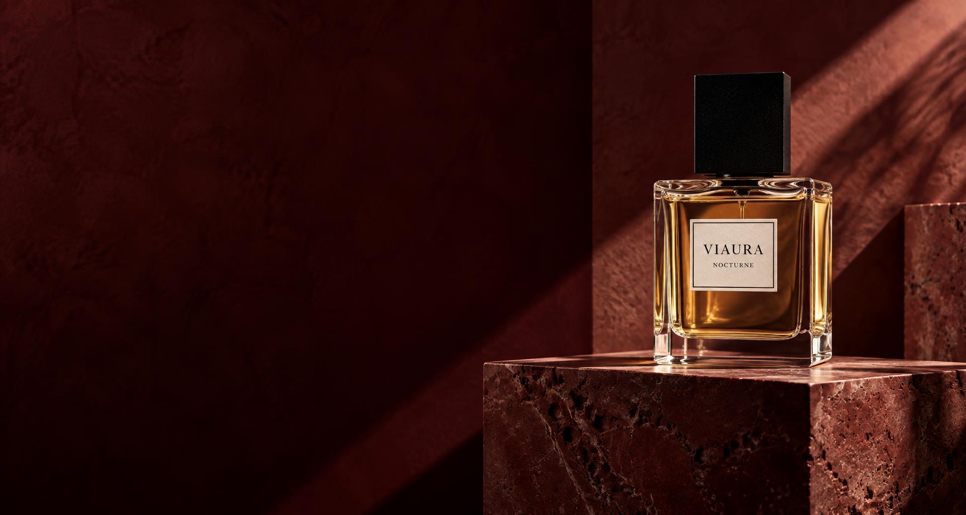 VIAURA After Dark · Citrus / Woods — generated campaign photograph